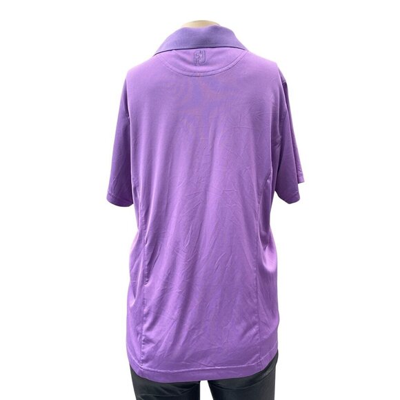 FootJoy Purple Polo Shirt Golf Apparel Cotton Blend Short Sleeve CSTOR Womens L - Picture 2 of 11